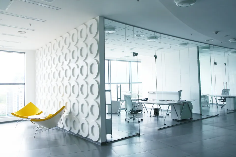 Modern open plan office interior